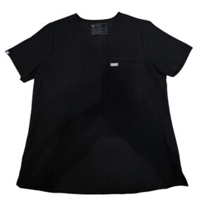 Figs Technical Collection Black Scrub Top Women's Size Medium